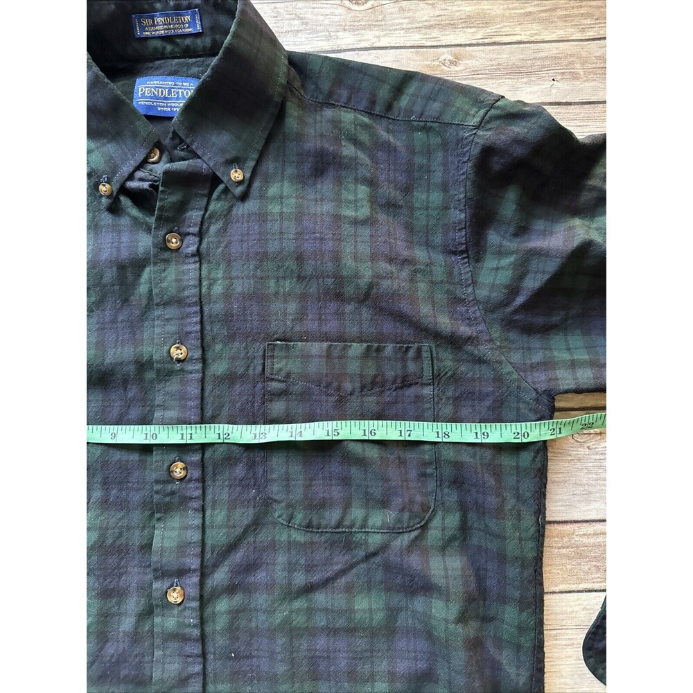 Sir Pendleton Worsted Wool Black Watch Tartan Shi… - image 5